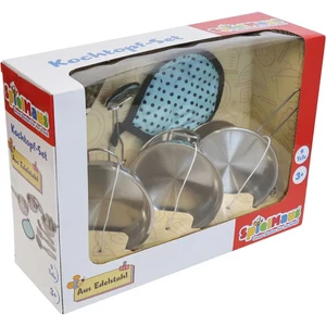 SpielMaus Küche Edelstahl Topfset, 9-teilig - Bild 1 von 2