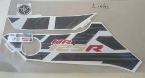 Yamaha WR 125 R "Tank-Aufkleber+1 Emblem+ Linke Seite schwarz-weiß  Yamaha! - Bild 1 von 1
