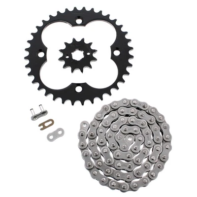 2005-2008 Honda Sportrax 300EX TRX300EX Non O-Ring Chain & Black Sprocket 12/36 - Изображение 1 из 4