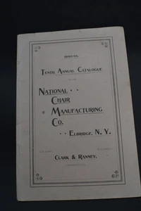 1890-1891 National Chair Mfg. Co. Catalog, Elbridge (Syracuse) NY - Picture 1 of 15