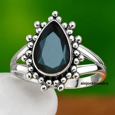 Anello regalo fatto a mano in argento sterling 925 con pietra preziosa... - Immagine 1 di 4