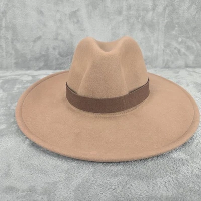 Sombrero Hippie Free People Ala Ancha Boho 100% Lana Camel Tostado Beige Foto 1 de 4
