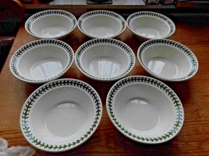 Set di otto piatti cereali VINTAGE portmeirion foglia di alloro bianco - Foto 1 di 3