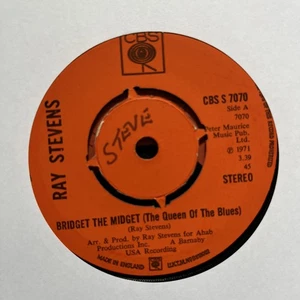 Ray Stevens–Bridget The Midget/Can We Get To That-7" Single Vinyl CBS S 7070 - Picture 1 of 2