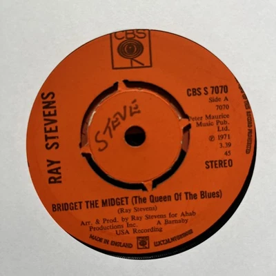 Ray Stevens–Bridget The Midget/Can We Get To That-7" Single Vinyl CBS S 7070 - Image 1 of 2