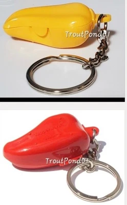 Juego de 2 Llaveros Tupperware Mini Forget Me Not Chili Pepper Rojo Amarillo Llavero Foto 1 de 4