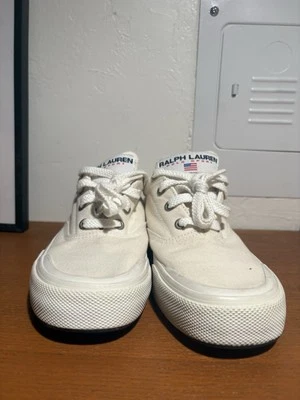Vintage 90s Polo Sport By Ralph Lauren Boat Shoes Size 8 Women’s 1990s Sneakers  - Image 1 of 4