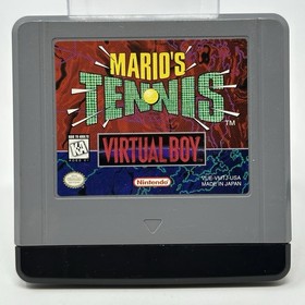 Mario's Tennis (Nintendo Virtual Boy, 1995) Cartridge Only Authentic, Dust Cover