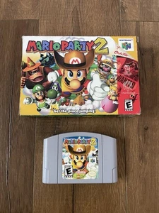 NINTENDO 64 Mario Party 2 Original BOX & GAME, NO MANUAL Authentic N64 - Picture 1 of 14