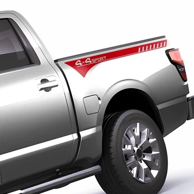 2X Decal Sticker Rear Bumper Trunk Side Stripes for Nissan Titan 2003-Present — 第 1/4 张图片