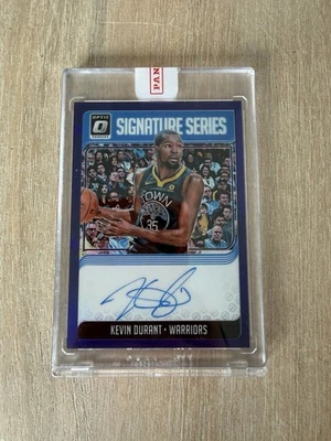 Kevin Durant Panini Donruss Optic Signature Series 2018 púrpura Prizm sellado automático Foto 1 de 2