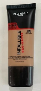 L'Oreal Infallible Pro Matte Foundation - 109 Classic Tan - 1 fl oz / 30 ml - Picture 1 of 2