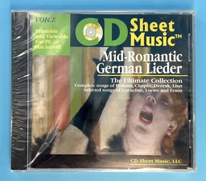 Mid Romantic German Lieder Ultimate Collection CD Sheet Music Voice - Picture 1 of 3