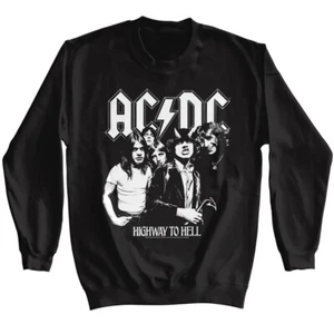 ACDC Highway To Hell Album Cover BL & WH Herren Sweat T-Shirt Rock Band Merch - Bild 1 von 5