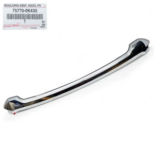 Chrome Hood Garnish Bonnet For Toyota Hilux Revo Pick Up 2WD 4WD 2021 2022 - Picture 1 of 8