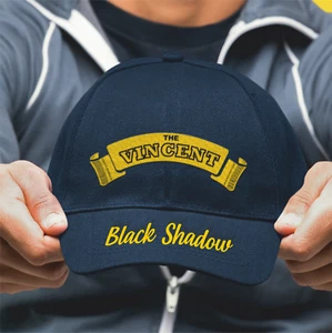 Retro Classic The Vincent Black Shadow Motorcycle Peak Logo Biker Baseball Cap - Picture 1 of 7