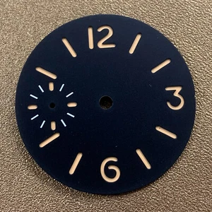 Esfera de reloj luminosa verde 34,5 mm para movimiento ETA6497/ETA6498/ST3600/ST3620 - Imagen 1 de 11