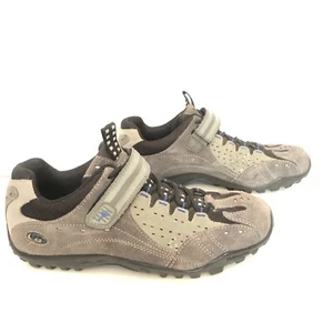 Specialized Taho Cycling Shoes Womens Size 10 /41 Gray Black Blue Leather Biking - Picture 1 of 7