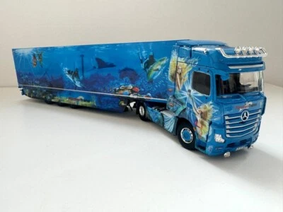 Tekno truck models,Mercedes Benz Actros Bigspace  + Reefer Trailer ,FISHER TRANS - Image 1 of 4