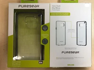 PureGear Slim Shell Case For Samsung Galaxy Note 5 Note5 Clear/Black - Picture 1 of 3