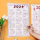 Schedule Planner 2024 New Year Calendar Paper Wall Calendar Paper  Organizing