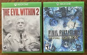 Xbox One - Final Fantasy XV: Royal Edition + The Evil Within 2 - DISKS LIKE NU - Picture 1 of 1