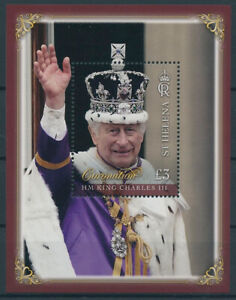 St Helena Stamps 2023 MNH King Charles III Coronation Royalty 1v M/S