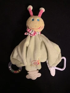 Stephan Baby Bug Caterpillar Security Blanket Lovey Lovie Pacifier Holder - Picture 1 of 3