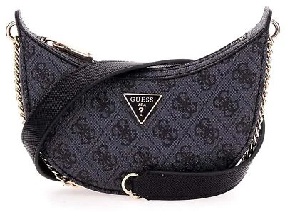 Guess Eco Craig Mini Bandolera Para Mujeres Una Bolsa De Mujer Tamaño En Carbón - Imagen 1 de 3