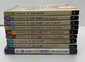 Judy Moody #1-8 and Right royal Tea Party. 9 book lot paperback and hard cover.
