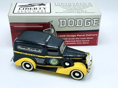 1:28  1936 Dodge Panel Delivery Classic Motorbooks Die-Cast Bank Scale #74030 - Image 1 of 4