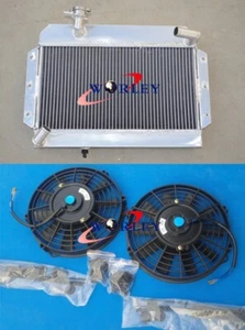 SIDE-FILL Aluminum Radiator+FANS FOR MG MGB GT/ROADSTER 1963-1968 64 65 66 67 - Picture 1 of 7