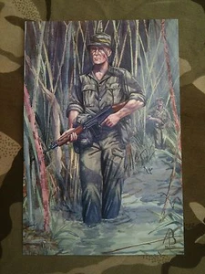 Military Postcard 1st/3rd East Anglian Regiment Malaya 1959 by Alix Baker - Picture 1 of 1
