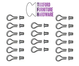 Pack of 16 Nickel Plated Steel Banjo Shelf Supports/Studs/Pins & Sockets - Picture 1 of 1