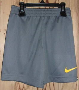 NIKE Dri Fit Dark Gray Shorts (No Pockets) & Orange Swoosh Size: 5 NWT $24 - Picture 1 of 2