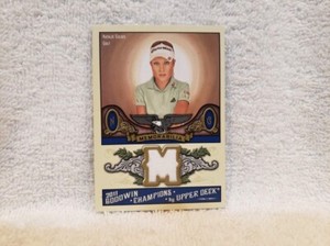 BEAUTIFUL Natalie Gulbis 2011 Goodwin Champions Memorabilia Card, MINT!