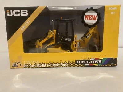 Britains 43264 JCB 1CXT Back Hoe Loader  1:32 Scale Model Construction Toy - Image 1 of 2