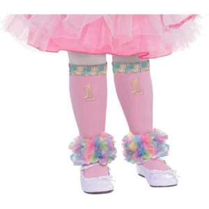 1st Birthday Baby Girl Pink Leg Warmers Party Outfit 2 Piece Ages 1+ New - Picture 1 of 1