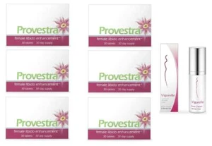 Provestra Natural Female Libido Enhancement - 6 Month + 1Vigorelle - Picture 1 of 2