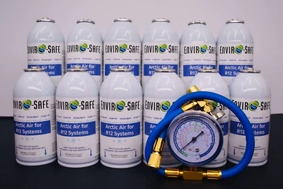 Arctic Air para R12, Soporte de refrigerante, 12 latas calibre latón Foto 1 de 4