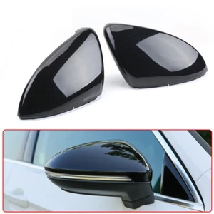 Coque Rétroviseurs Noire Brillant Pour Golf 7 Mk7 GTI GTD 7R Protection - Foto 1 di 8