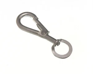 New 24 X Swing Hooks To Swivel Spring Locking Animal Tether Carbine 7mm Bzp - On - Picture 1 of 1
