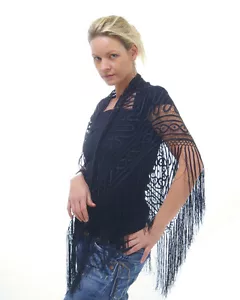 Silk Lace Scarf - Picture 1 of 5