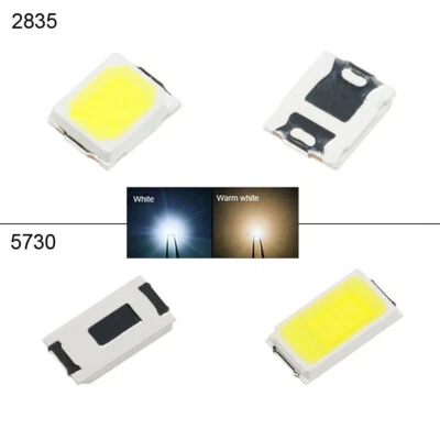 SMD / SMT LED 2835 / 5730 Ultra Bright LEDs White / Warm White Emitting Diodes - Image 1 of 4