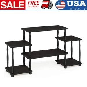 Freestanding TV Stand Entertainment Center Classic Square Corner Living Room New - Picture 1 of 7