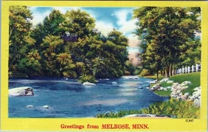 Postal de saludos de MelRose Minnesota sin publicar - Imagen 1 de 2