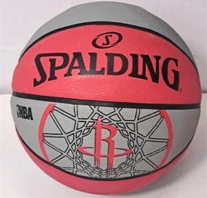 Spalding - NBA Heuston Rockets Basketball - Größe 7 - rot/grau - Bild 1 von 8
