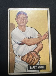 1951 BOWMAN #78 EARLY WYNN VINTAGE BASEBALL CARD INDIANS HOF Good Condition