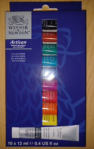 NEW Winsor & Newton Artisan Water Mixable Oil Colour Set 10x12ml, 1590265