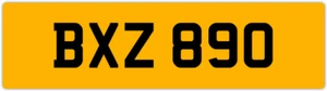 BXZ 890 B 3x3 DATUMSLOSES PRIVATES NUMMERNSCHILD BECK BRY BEN BOB BAZ BIL BAS BON - Bild 1 von 1